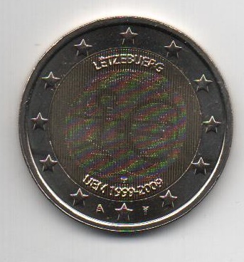 LUXEMBURGO DEL AÑO 2009 DE 2 EUROS CONMEMORATIVAS